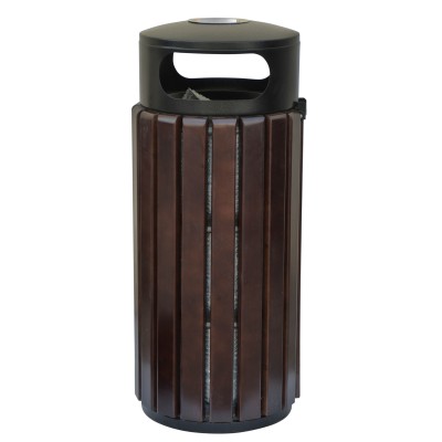 OUTDOOR BIN  38LTR MOON LID WITH ASH TRAY